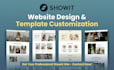 design showit website costomize showit template redesign showit booking website