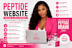 create peptide website woocommerce peptide store and supplement website