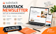 set up your substack publication, branding, and newsletter