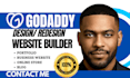 design modern godaddy website redesign, design godaddy website builder