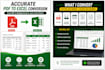 convert PDF to excel