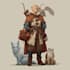 create dnd character design, concept art and illustration