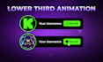 create custom social media lower third animation