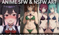 make anime sfw and nsfw art