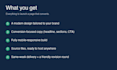 design a high converting saas or startup landing page