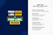 do pouch design, label design and food label design