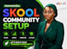 setup skool community, course, onboarding, automation and engagement