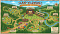 create illustrated hiking map trail map city map tourist map adventure trekking