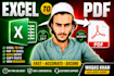 convert excel to PDF and PDF to excel with full accuracy