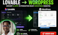 convert lovable ai website to wordpress elementor debugging lovable ai website