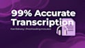 do professional audio to text transcription