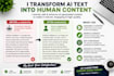detect, edit, rewrite and humanise ai content