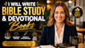 write bible study and devotional book sermon ted talk