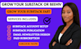 do substack promotion, substack newsletter, substack setup, substack subscribers