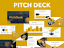 redesign product launch powerpoint demo presentation for ai, tech business
