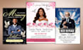 design elegant obituary program, funeral program, funeral flyer very fast