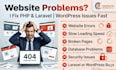 provide website maintenance, updates and bug fixes for PHP laravel