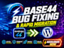 base44 bug fixing base44 migration to wordpress wordpress to base44 optimization