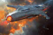 drawing sci fi spaceship design