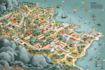 map illustration vector illustration vector map