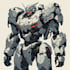 make anime style mecha robot illustrations