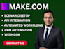 setup make com automation, made com, n8n automation and ai agent