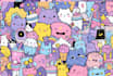 paint cute kawaii stickers and doodle illustrations