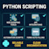 do python programming, custom scripting, and bug fixing
