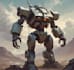 illustrate high quality futuristic mecha designs