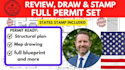 do architectural, structural drawings for city permit