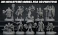 sculpt custom tabletop model 3d miniature model dnd warhammer stl for 3d print