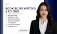 write book blurb, synopsis, book proposal for movie script, novels or articles