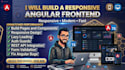 build a responsive frontend in angular and typescript