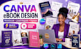 canva workbook design canva ebook design canva book layout design lead magnet
