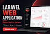 build a custom laravel saas web application with blade or vue