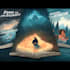 create a cinematic underwater romance book cover