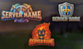 do custom minecraft server logo design and server icon