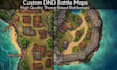 create handdrawn dnd battle maps, vtt maps, fantasy map and tabletop map designs