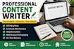write 100 percent human SEO friendly blog articles