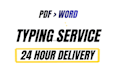 type PDF, image, handwritten notes to word excel fast
