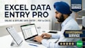 do excel data entry, data entry, pdf to excel data entry