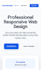 design a custom responsive landing page in html and css