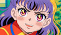 draw a portrait in 90s retro anime style