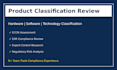 review products for eccn classification and ear compliance