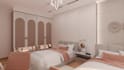 create  kids bedroom interior design and 3d visualization