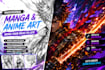draw custom manga scenes and original characters
