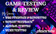 be your game beta tester