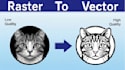 redraw, fix, or recreate any low resolution to vector