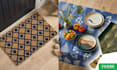 do premium designs for custom doormats, table mats,tablecloth and table runner
