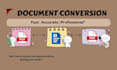 convert PDF to word and word to PDF professionally